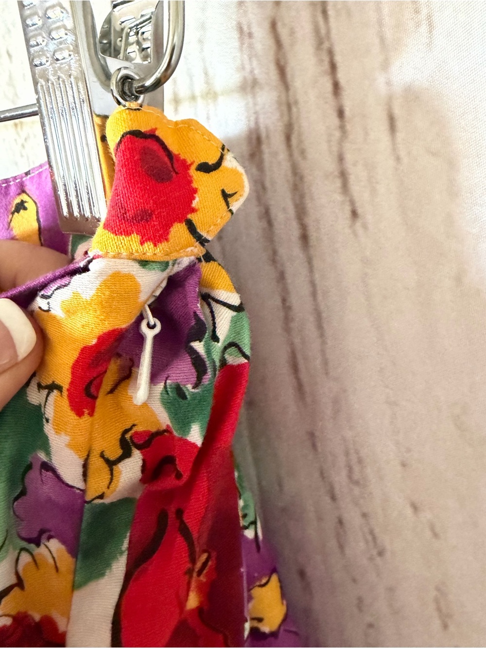 Vintage Evan-Picone Petites Watercolor Floral 100% Cotton Midi Skirt - Picture 2 of 5